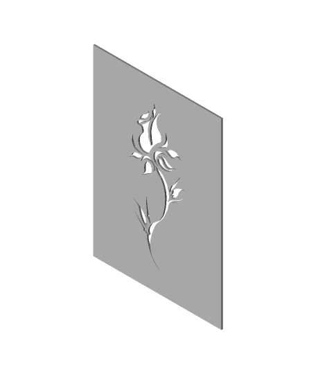 stencil  rose.stl 3d model