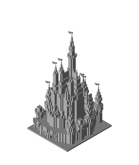 Minecraft Cinderella Castle II 3d model