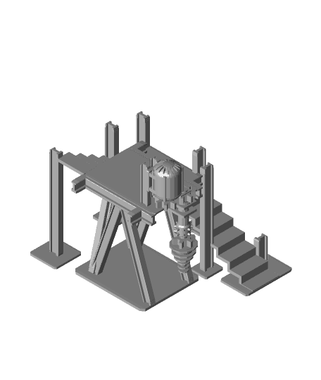 FHW: Dombul Drilling rig 3d model