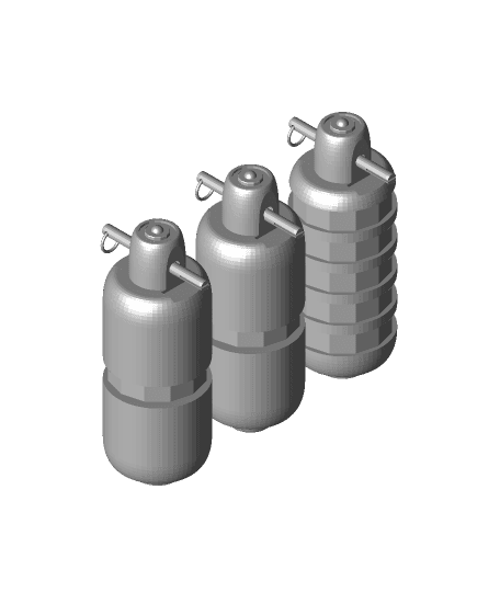FHW: The Baldie Grenade v2 set (Cosplay) 3d model
