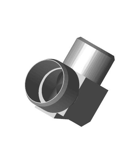 90degr hose-elbow (32mm>36mm) for Triton dustbucket by CadZ full viewable 3d model