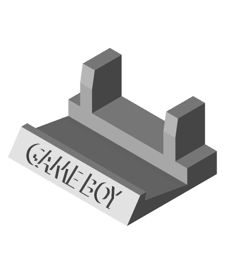 Gameboy Display Stand Full Set by actualcharky full viewable 3d model