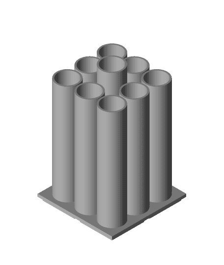Gridfinity Brush Set Organizer 2x2 3d model