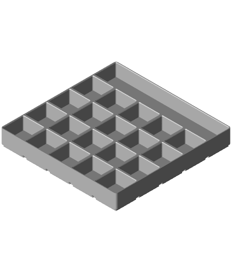 Gridfinity Modified 5x5x30-05 by yellow.bad.boy full viewable 3d model