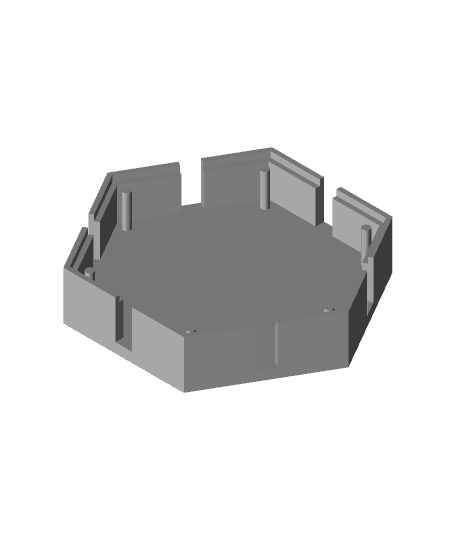 Hexagon light by 3dme_2_print full viewable 3d model