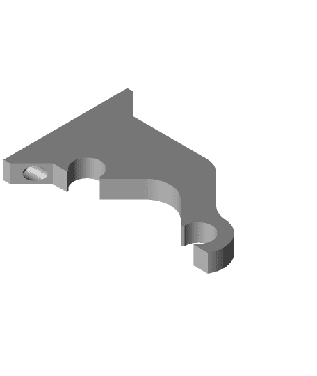 Wall Filament Bracket (No Holes)  3d model