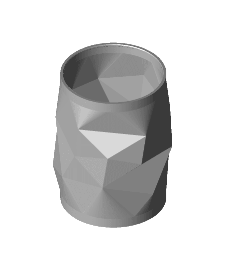 Gu Jar Low Polly Containers 3d model