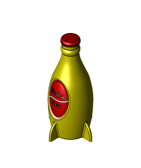 Nuka Cola bottle. 3d model