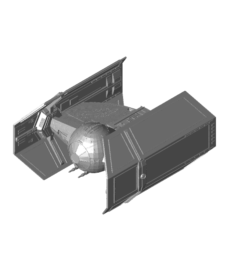 StarWars TIE Advanced by 3DDesigner full viewable 3d model