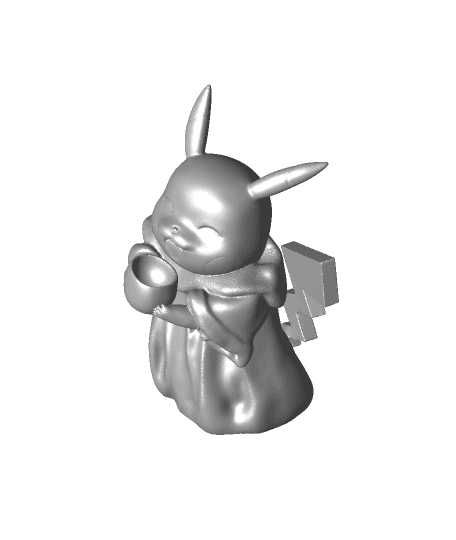 Baby Pikachu by joescalon full viewable 3d model