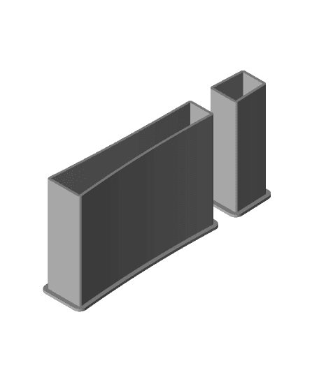 LATIN SMALL LETTER I, nestable box (v1) 3d model