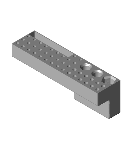 Deburring tool storage and holder 3d model