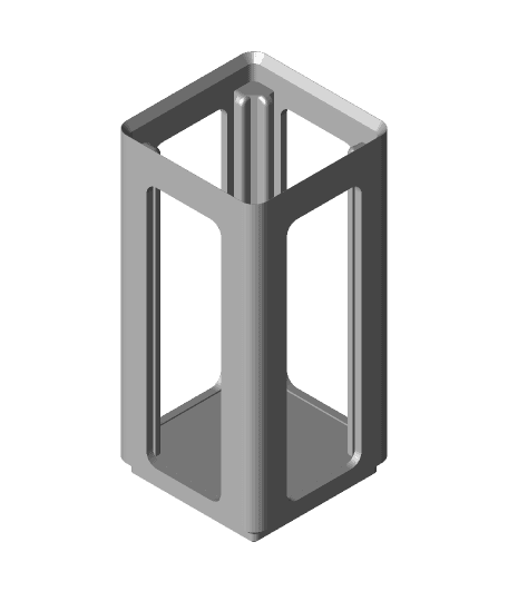 Gridfinity Quad Window Bin 1x1x12 3d model