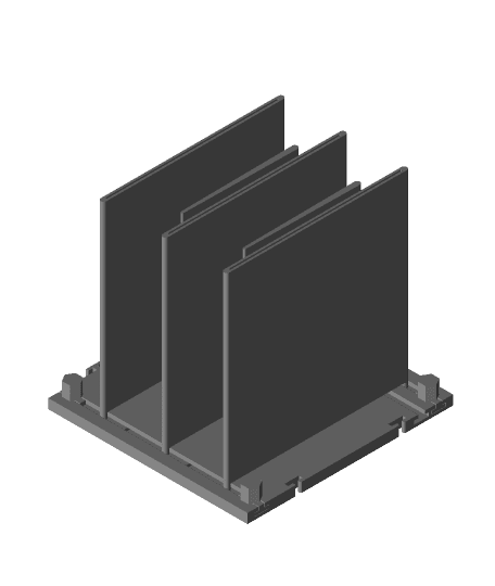 Modular book holder with bookmarks 3d model