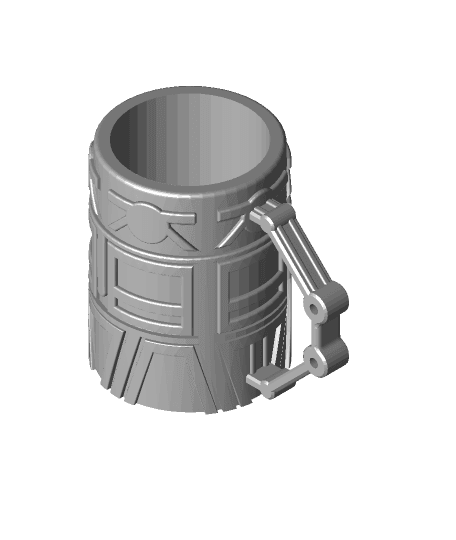 Dwarven mining mug 330ml can holder cup 3d model