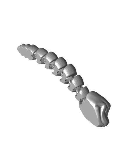 Slick - Articulated Snake Snap-Flex Fidget (Loose Joints) 3d model