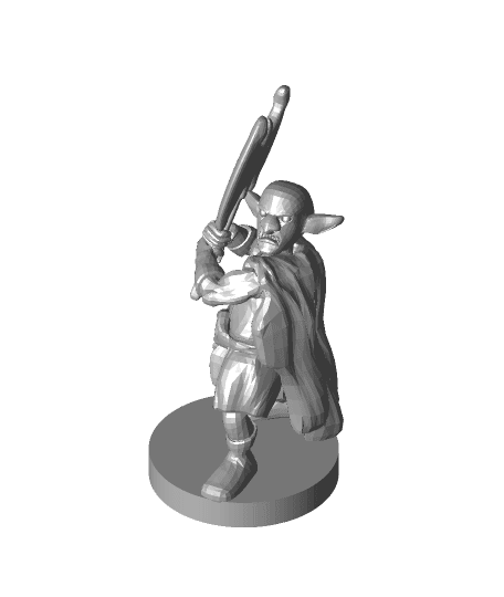 Deep Gnome Axe Barbarian 3d model