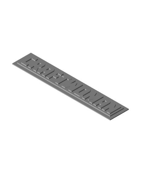 CraftWoman Name Plate 3d model