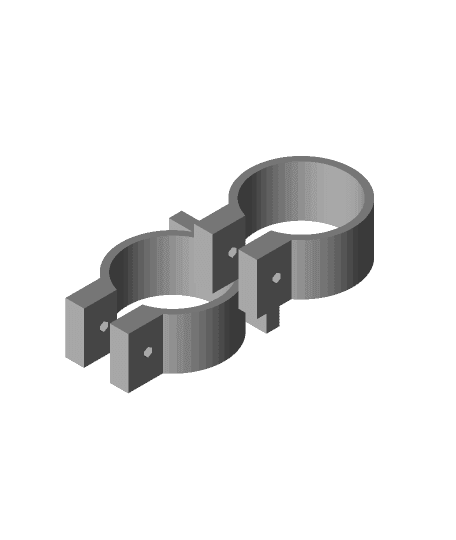 My Customized Parametric Pipe Clamp 3d model