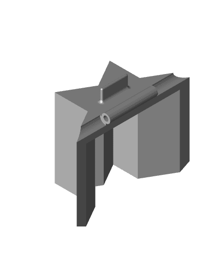 Zimtsternausstecher (Star-shaped cookie cutter with a hinge) 3d model