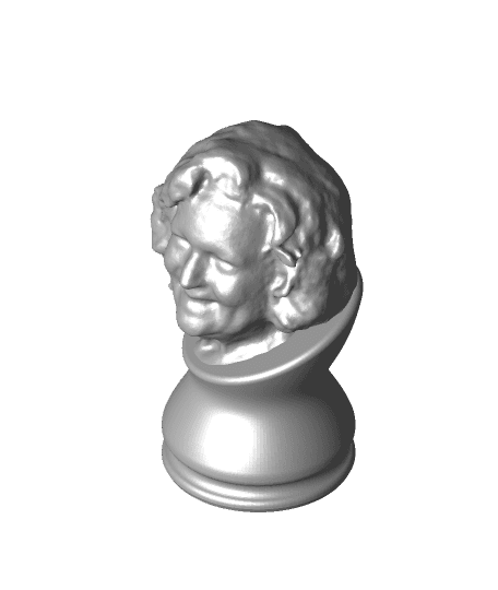 Betty White Bust & Stand - Remembrance Statue 3d model
