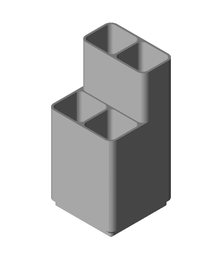 Gridfinity Dual-Height Tweezers & Feeler Gauge Holder 3d model