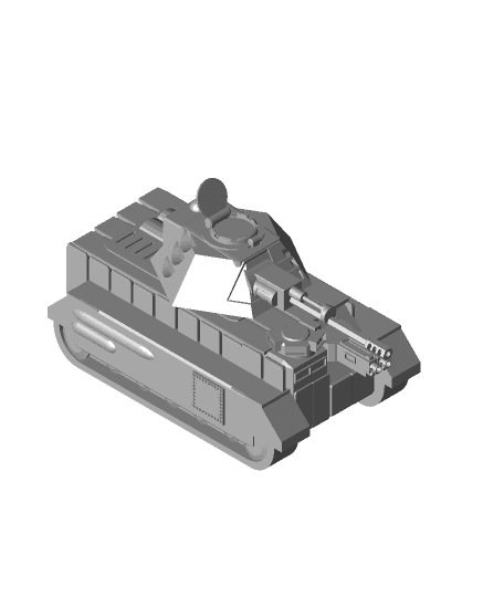 FHW: Twilight Panzer Tank design v1 auto cannon (Grim Dark) 3d model