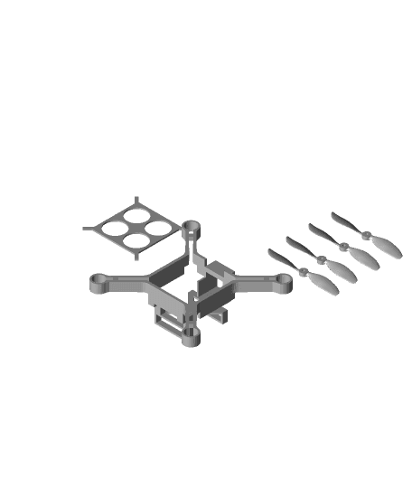 complete micro drone 3d model