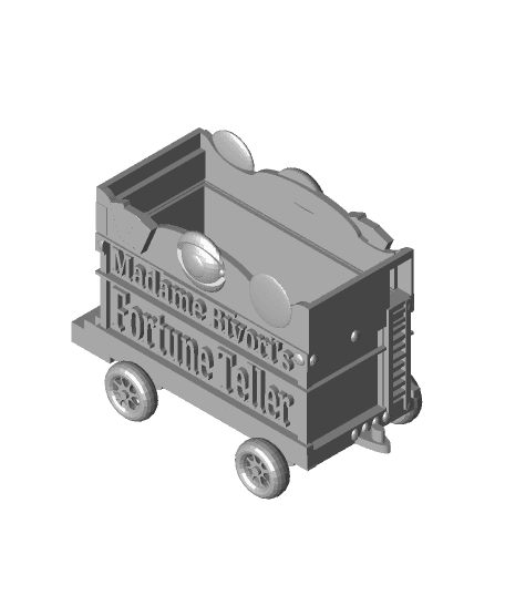 Travelling Circus Fortune Teller Wagon 3d model