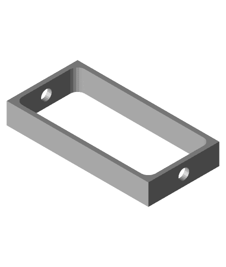 Vent mesh retaining clip 40 x 20 x 6mm by peaberry full viewable 3d model