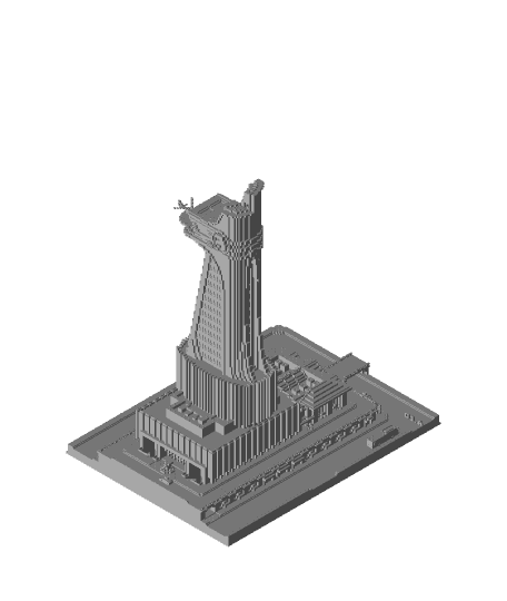 Minecraft Avengers Tower 3d model