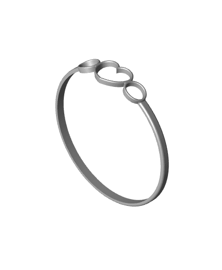hollow heart ring 3d model