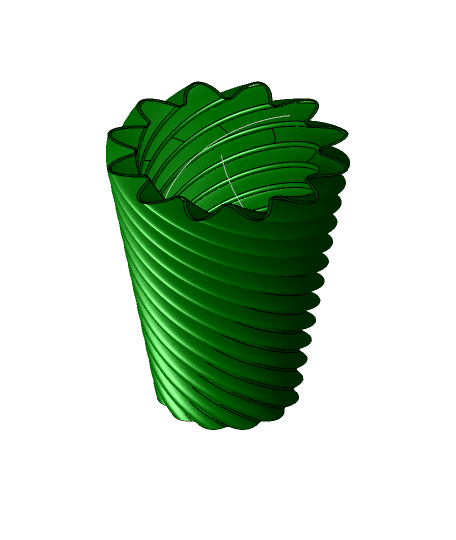Organic Organizers: Vortex Vase 3d model