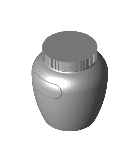 Simple Screwable Jar - Honey like container - 100mm - Vase Mode printable 3d model