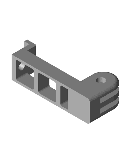 GoPro and Selfie Phone Mount for Ortur Obsidian by nemanume full viewable 3d model