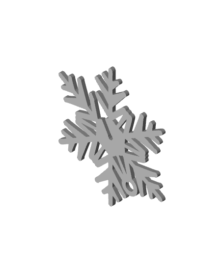 Ice Crystal Christmas Ornament #4 3d model
