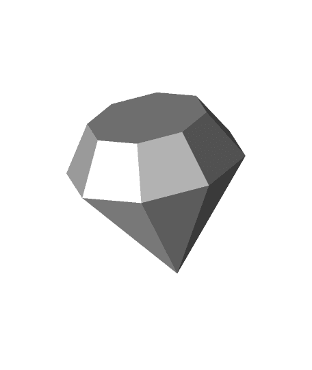 Wallstreetbets Diamond Hands - Just the diamond 3d model