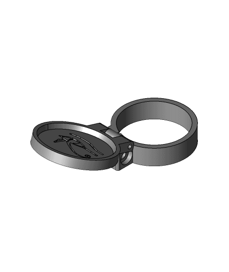 Folding Microscope Lens Cover by sholto full viewable 3d model