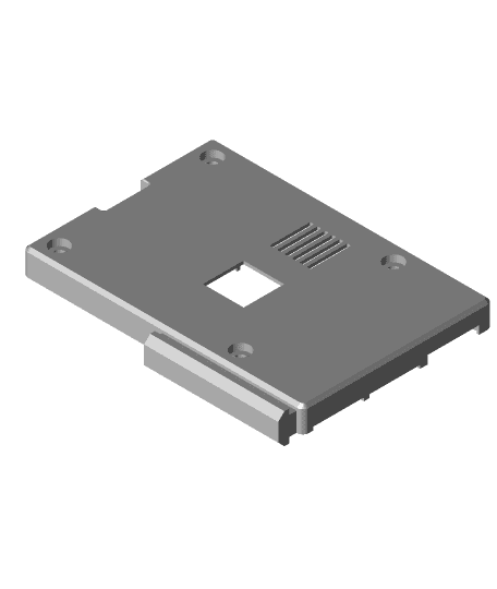 Ender 3 v2 Raspberry Pi Dual Rails Enclosure Remix - Fits Under LCD 3d model
