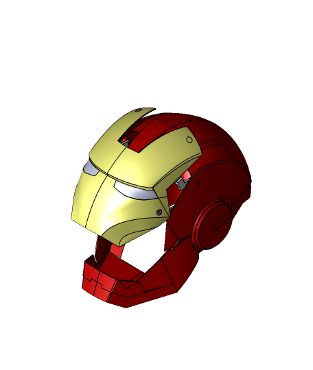 Ironman helmet with opening mechanism  3d model