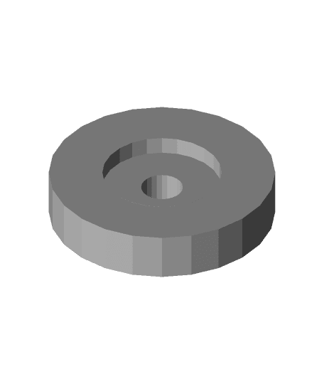 Single 45 RPM Adapter by TheCraftyMaker full viewable 3d model