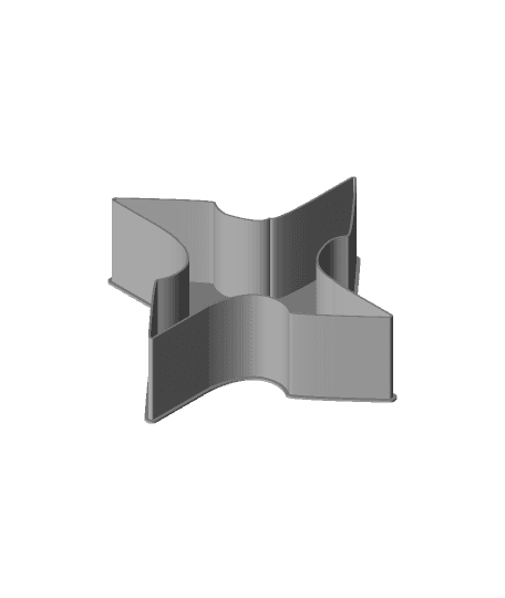 Shuriken 0077, nestable box (v2) 3d model