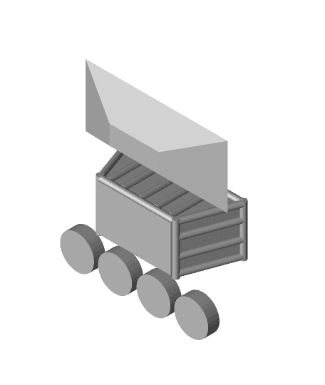 Circus wagon trash bin by Thangijay full viewable 3d model