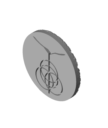 Elden Ring message stone with logo by zacokalo full viewable 3d model