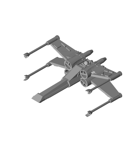 X-Wing #Franklybuilt 3d model