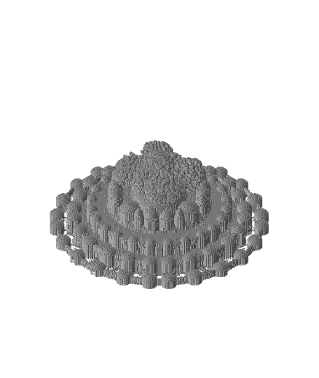 Minecraft Castle in the Sky 3d model