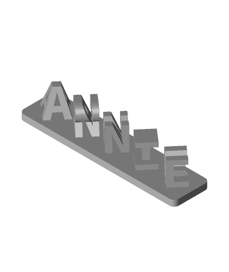 ARMIN ANNIE dual text  3d model