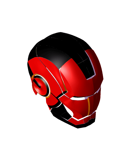 IronMan Helmet Designed in Catia 3d model