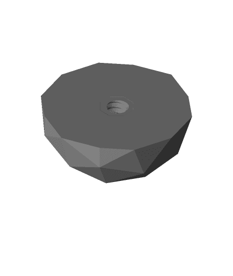 Bottom 60-sided Object Halved and Bolted.obj 3d model