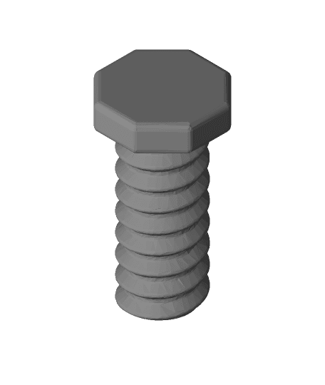Bolt 60-sided Object Halved and Bolted.obj 3d model